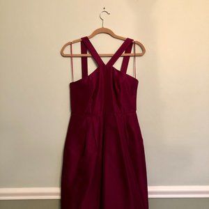 J.Crew Magenta Halter Top Dress | Size 8